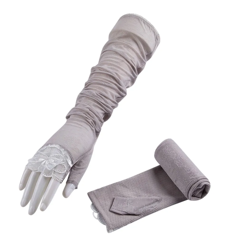 Ледяная ткань рукава Mangas грелки летние спортивные УФ Защита Бег Велоспорт