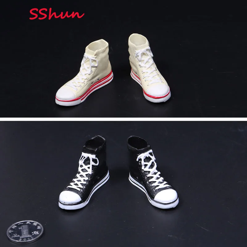 

A51-02/A51-4 1/6 Scale woman puppet Soldier Shoes model rubber casual sports shoes For 12'' Action Figure Body DIY Accessories