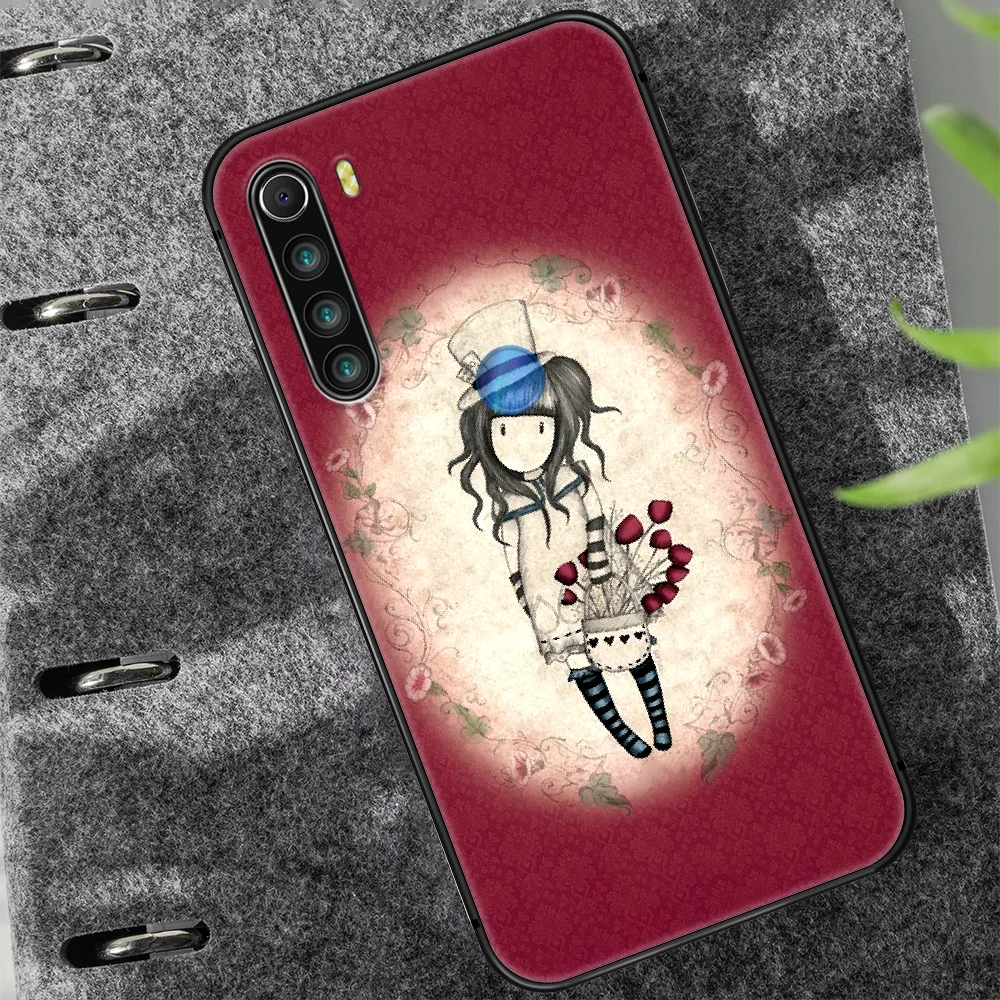 

Santoro Gorjuss Phone Case Cover Hull For XIAOMI Redmi 7 7a 8 8a 9 10X NOTE 6 7 7s 8 8t 9 9s Pro Max black Cover Luxury Bumper