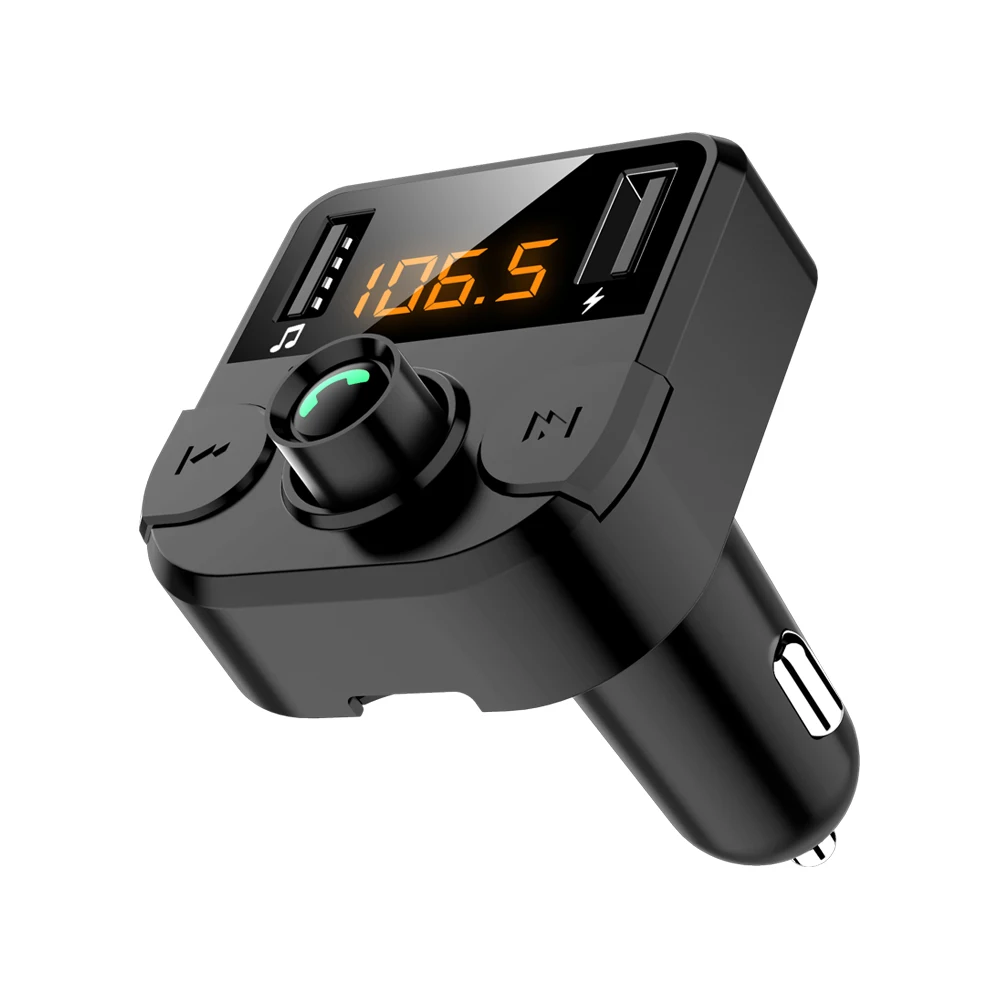 Автомобильное зарядное устройство с двумя usb-портами и передатчиком Bluetooth