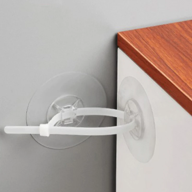 

2pcs/set Punch-Free Child Protection Cabinet Anti-Falling Frame Holder