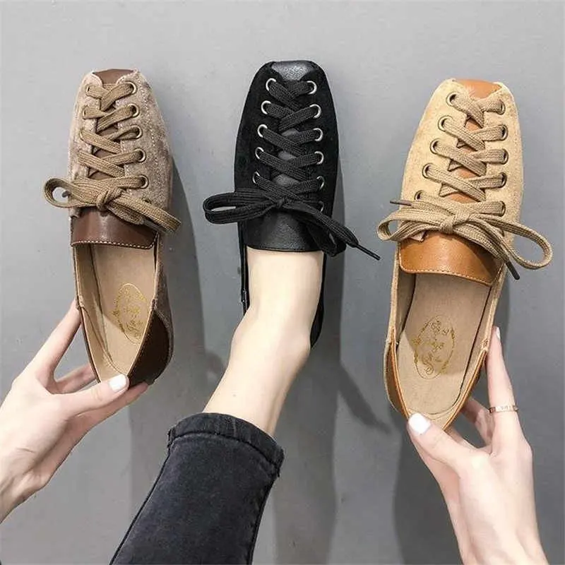 

Moccasin Shoes Women Square Toe Modis Casual Female Sneakers Flats Slip-on Mixed Colors Moccasins New 2021 Dress Summer Slip On