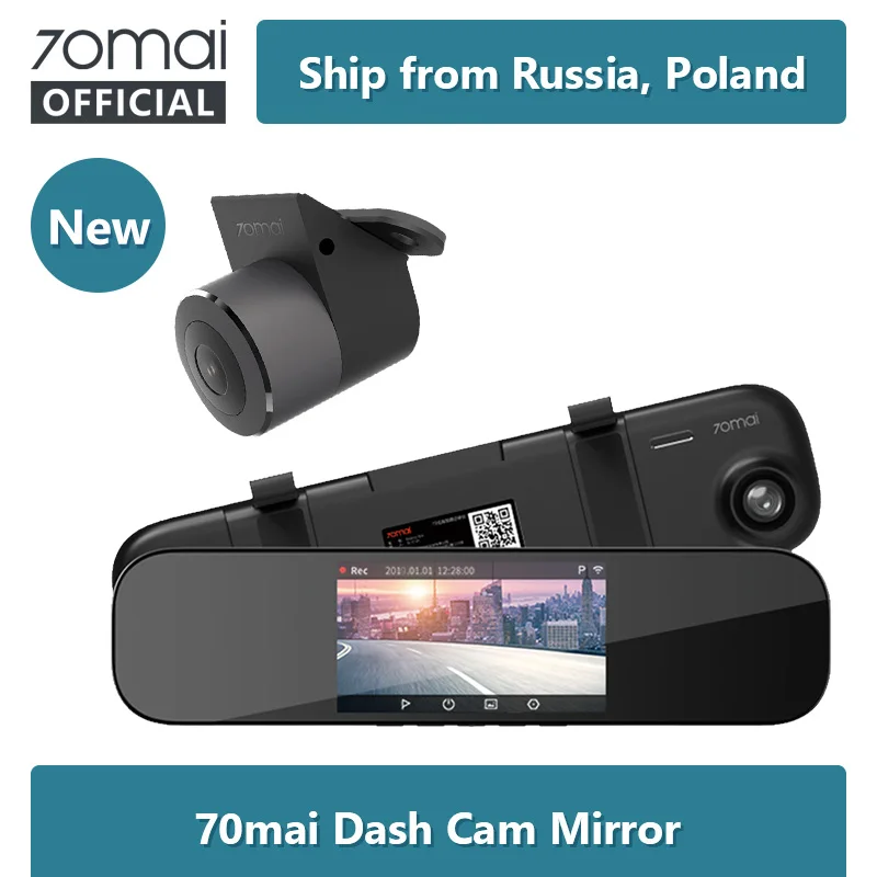 Английская версия 70mai Smart Dash Cam зеркало 70 MAI камера заднего вида 1600P 70mai Smart car dvr 24H монитор парковки заднего вида автомобиля dvr