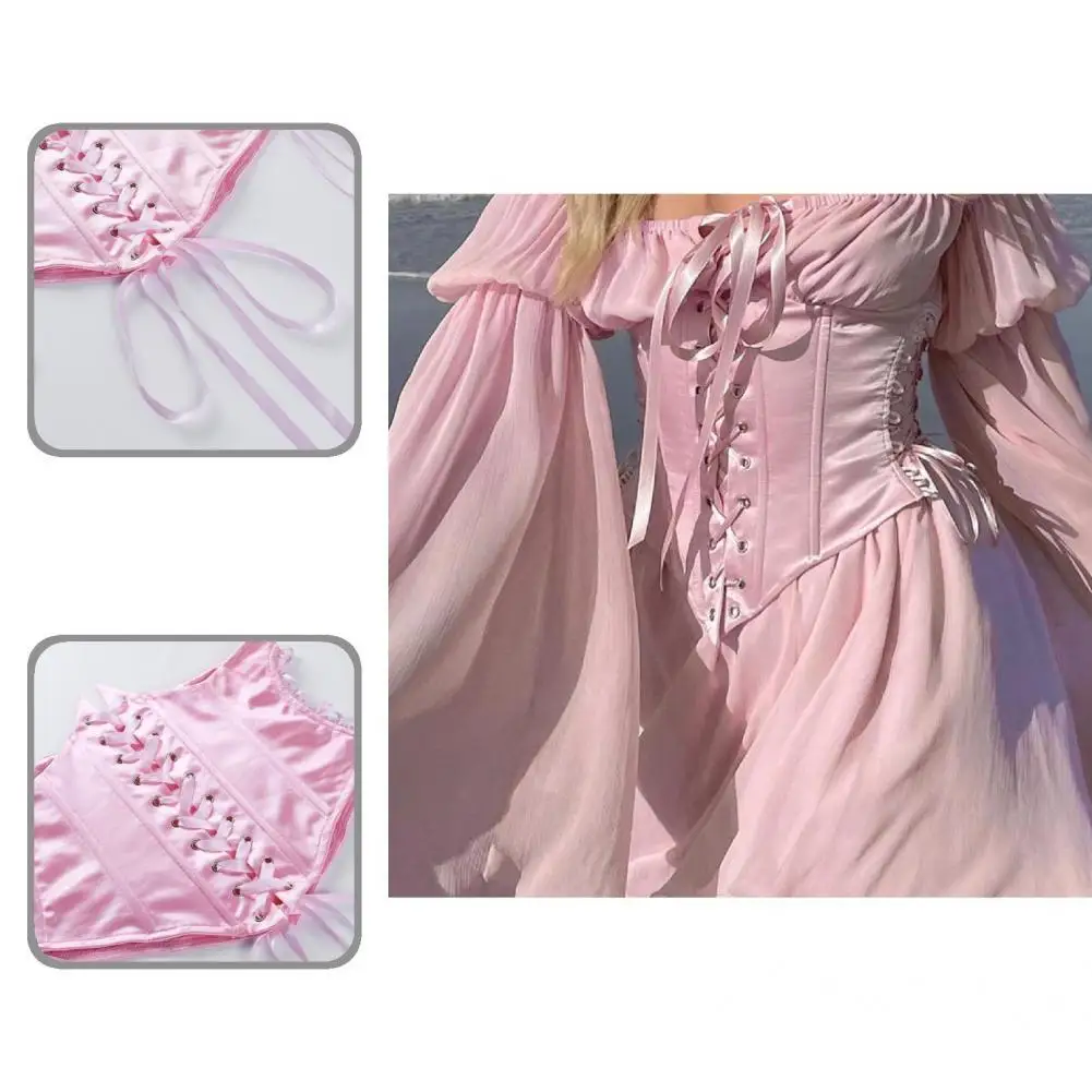 

Female Stylish Vintage Adjustable Body Shaper Belt Soft Women Corset Sleeveless for Cocktails Party