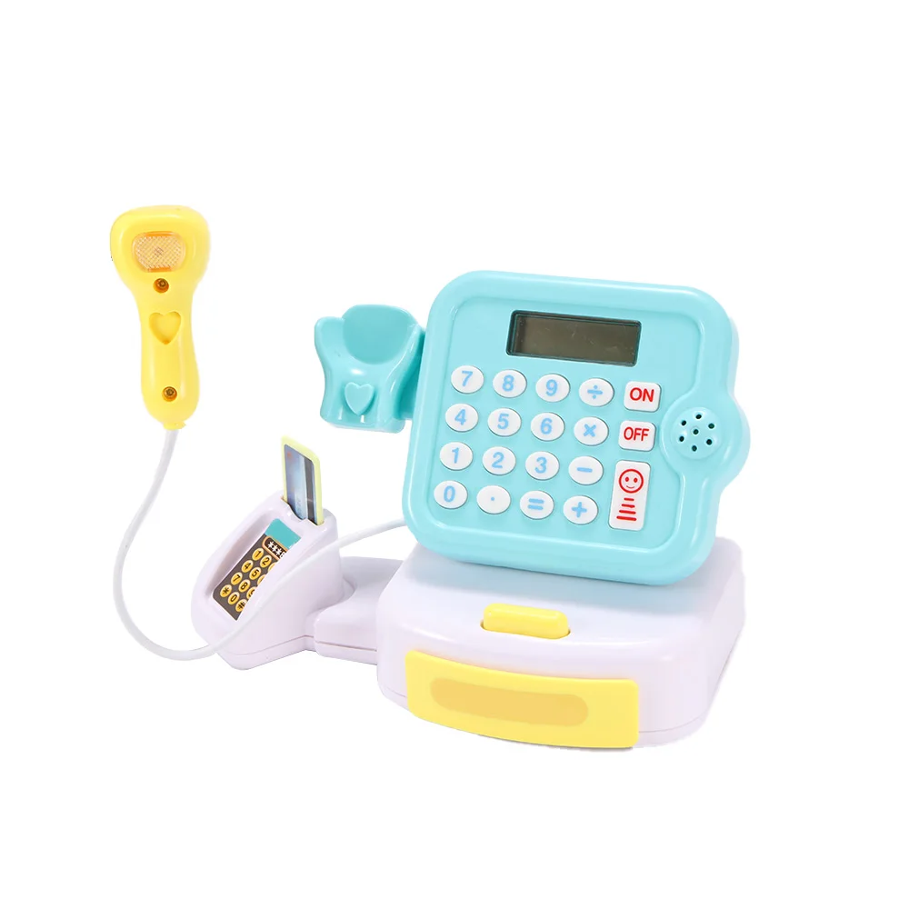 

Baby Simulated Supermarket Checkout Counter Role Cashier Cash Register Toys Mini Supermarket Cashier Toy Children'S Home Toys