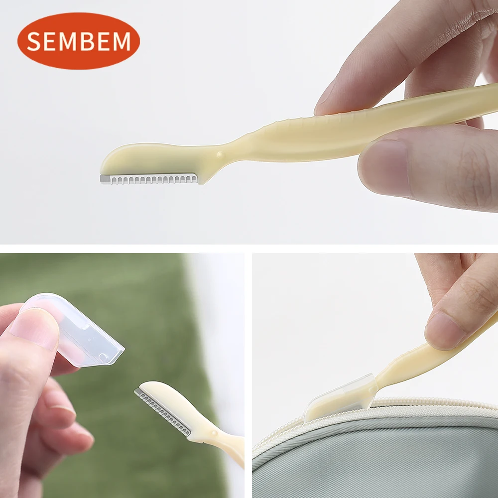 SEMBEM триммер для бровей 2 шт. профессиональная Женская бритва макияжа Безопасный