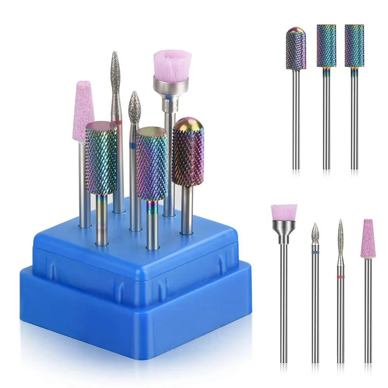 

Tungsten Steel Polishing Sanding Head Set Nail Tools Drill Bit Manicure Grinding Nail Removal Milling Cutter Accessories