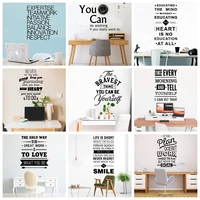 motivational quotes sentences vinyl wall stickers self adhesive home accessories for living room office room bedroom wall decor
