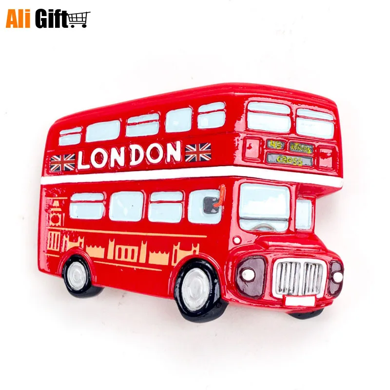 AliGift британские магниты на холодильник из смолы Бельгия Лондонский мультяшный