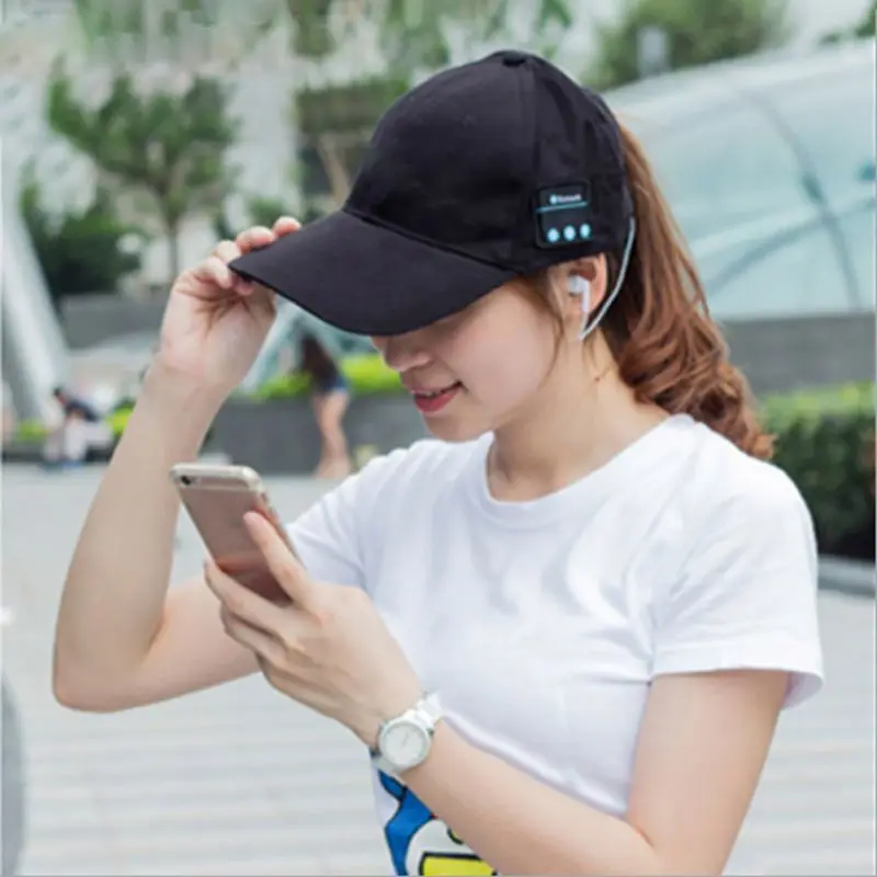 Беспроводные наушники Bluetooth наушники для Bluetooth музыкальная Кепка для мужчин/женщин Открытый Отдых громкой связи бейсбольная шляпа
