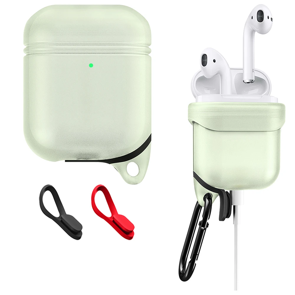 Мягкий силиконовый чехол для наушников Apple Airpods водонепроницаемый защитный s