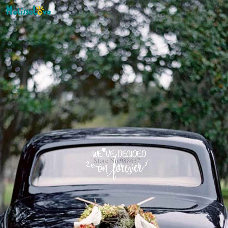 Мы решили вечная свадьба автомобиль наклейка на окно Свадьба прием
