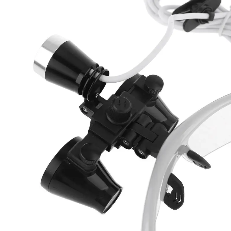 

2.5X/3.5X 420mm Dental Loupe Magnifier Operation w Head Light