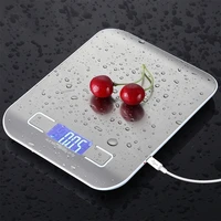 stainless steel digital usb kitchen scales 10kg5kg electronic precision postal food diet scale for cooking baking measure tools