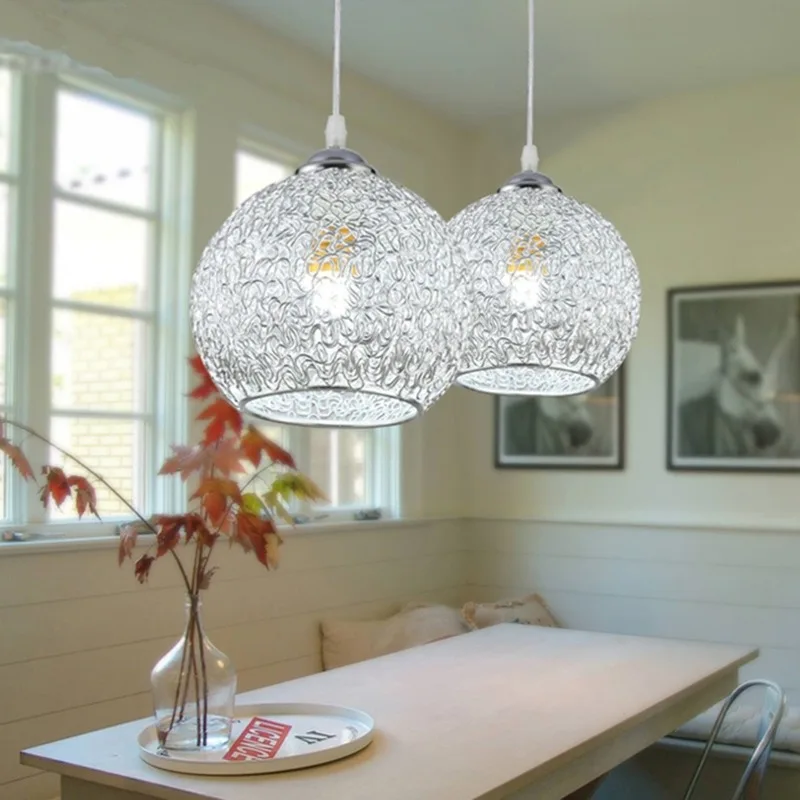

Energy Saver-220V LED E27 Pastoral Style Bar Dining Room Lamp Aluminum Chandelier Decorative Use Lighting WF101602