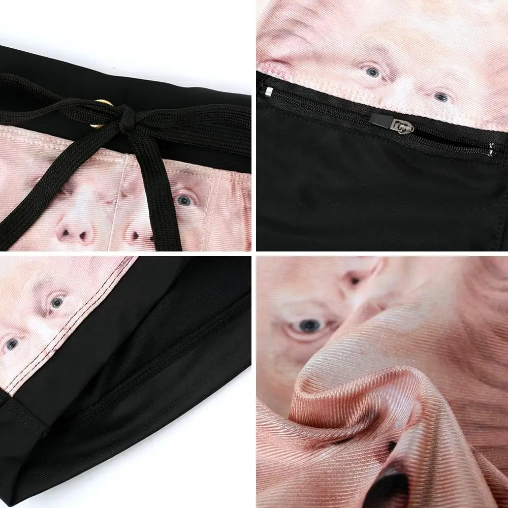 Mens Trunks Swimwear Swim Printed  Suits Swim Men Swimsuit Surf  Drawstring Mens Swimwear  Men Swimsuit Back Pocket AIMPACT