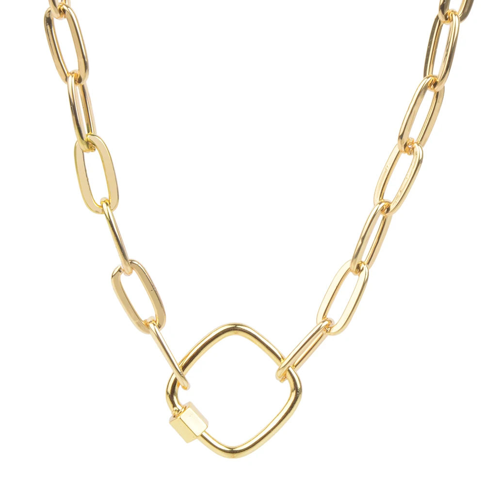 Чокер Chanfar на толстой цепочке для мужчин и женщин ожерелье подвеска в форме слезы