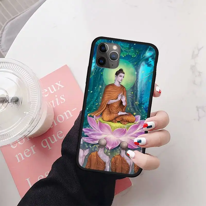 

gautama buddha Phone Case for iPhone 11 12 mini pro XS MAX 8 7 6 6S Plus X 5S SE 2020 XR
