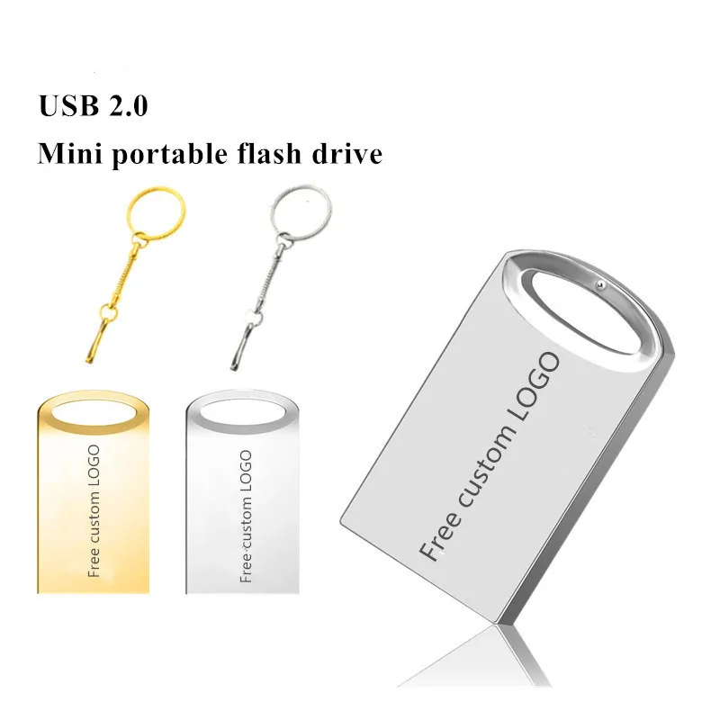 Флеш-накопитель 16 ГБ металлический USB 2 0 32 64 флеш-накопитель флешка 4 8 для ключей