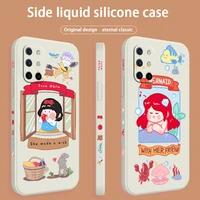simple chubby princess phone case for oneplus 8t 9 9pro 9r liquid silicone cover