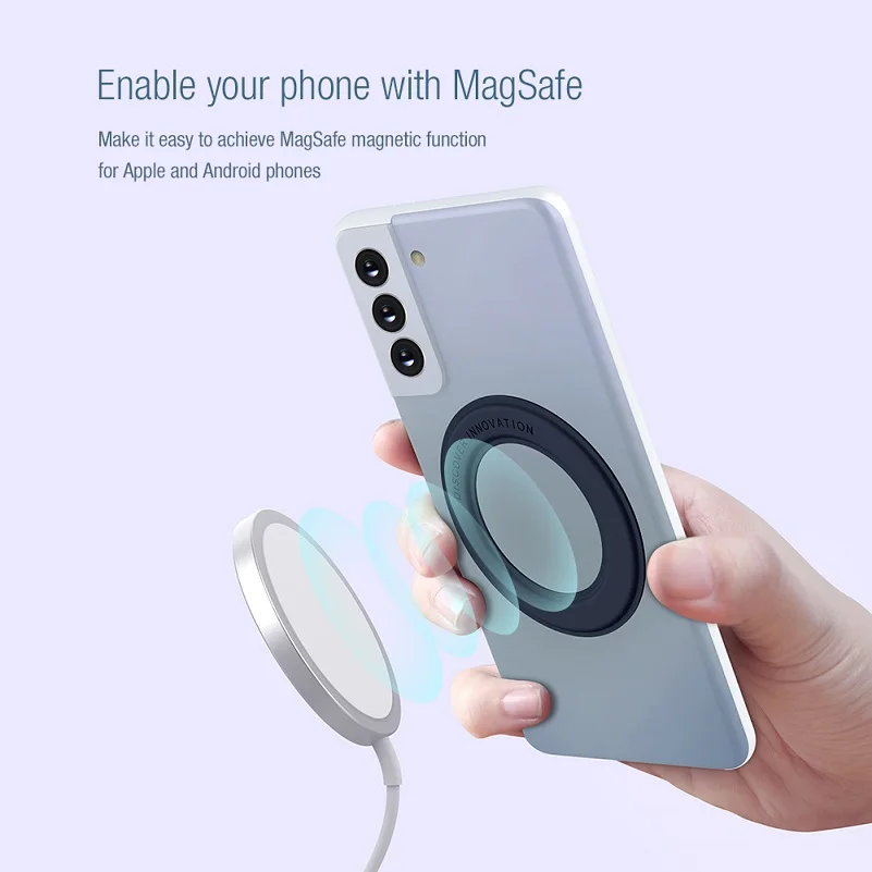 nillkin magnetic sticker for iphone 12 13 pro max magnet plate for samsung galaxy s21 for xiaomi 11t sticker phone holder stand free global shipping