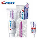 Зубная паста 3D White Crest, отбеливающая фтористая антиполостная зубная паста, сверлильная белая, 3 шт. + подарочный образец, зубная паста 24 г