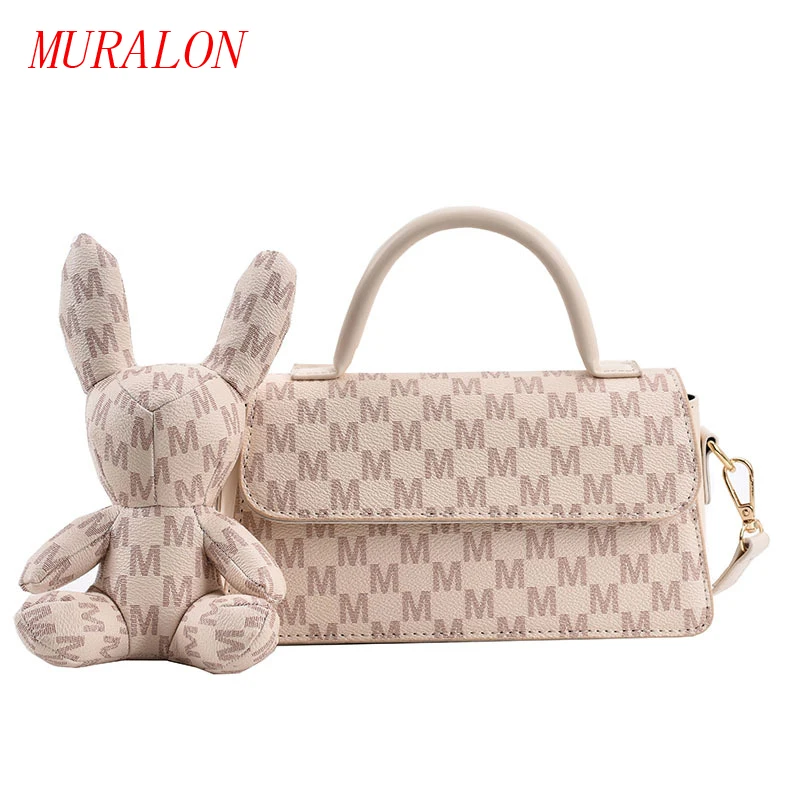 

Ladies shoulder bag Bags 2021 Women's Brand New Fashion Messenger Bag Rabbit Doll Pendant Nylon Fabric Winter Bag