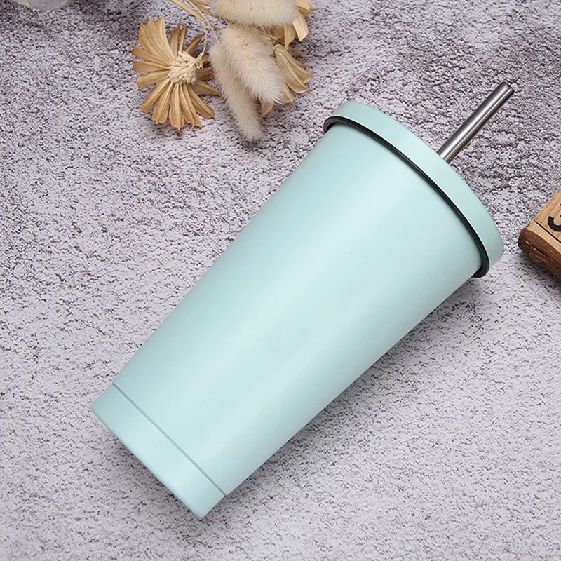 500 мл Термокружка Из Нержавеющей Стали с крышкой пивные кружки для чая вакуумная