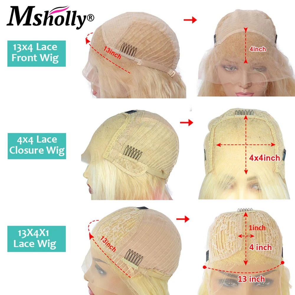 Желтый парик с красной подсветкой плотность 180 парики из натуральных волос 13x4 на