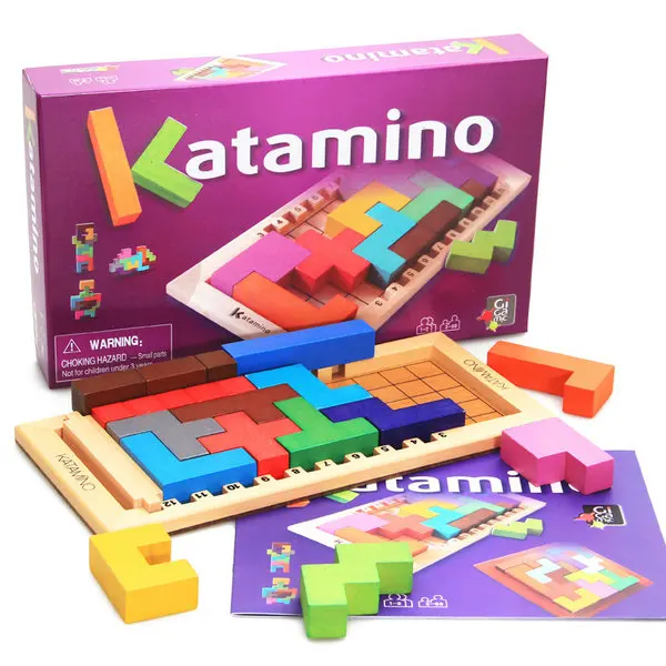 color box Деревянные строительные блоки, игрушки Катамино, интеллектуальные блоки, детские игрушки/игрушки для взрослых - Цвет: color box