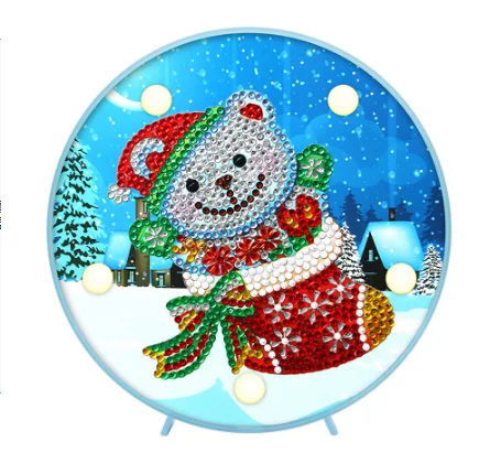 Прямая поставка сделай сам специальная форма алмазная живопись светодиодный