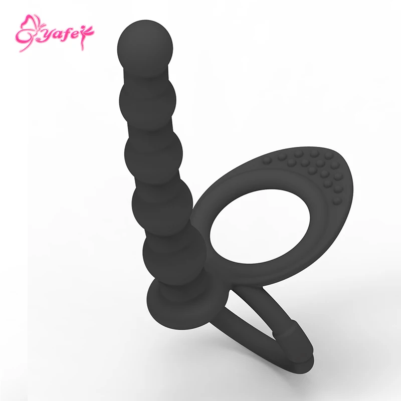 Silicone Dildo Anal sex toy Male Double penis cock rings butt plug Strapon dildo Anus bead Adut Erotic toys for couples |