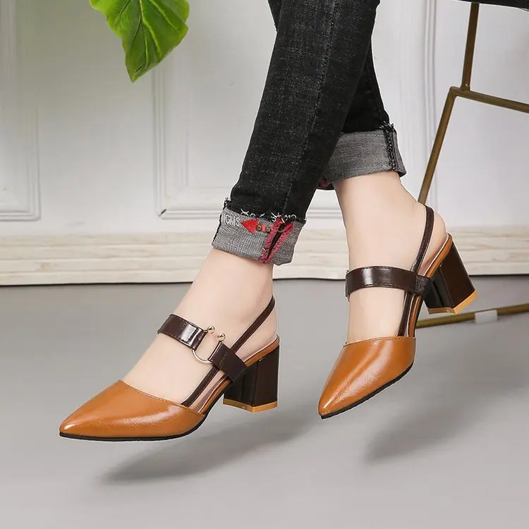 

Breathable 2021 Summer Closed Toe Sandals Black Shoes for Women Espadrilles Platform High Heels Large Size Beige Fashion Lacquer