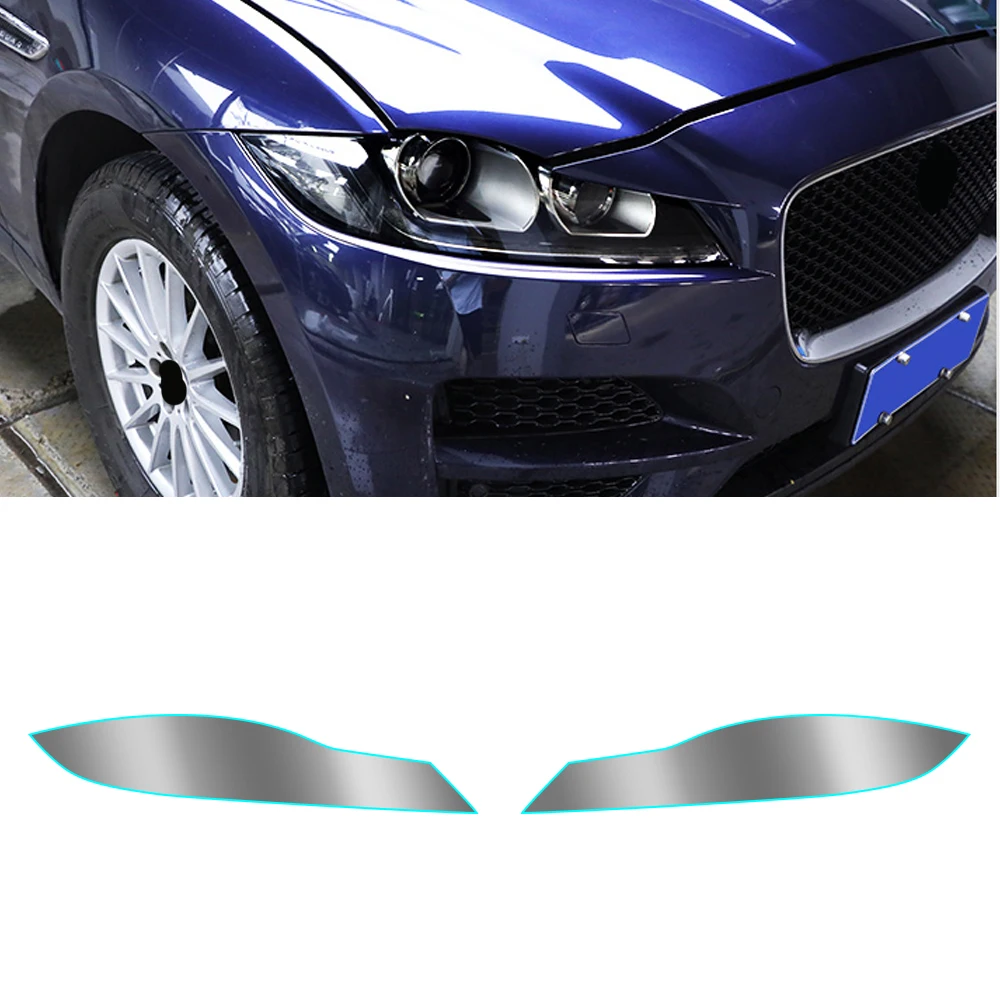 

For Jaguar F-Pace X761 2016-2021 Car Headlight Tint Black Protective Film Protection Transparent Vinyl Wrap Sticker Accessories