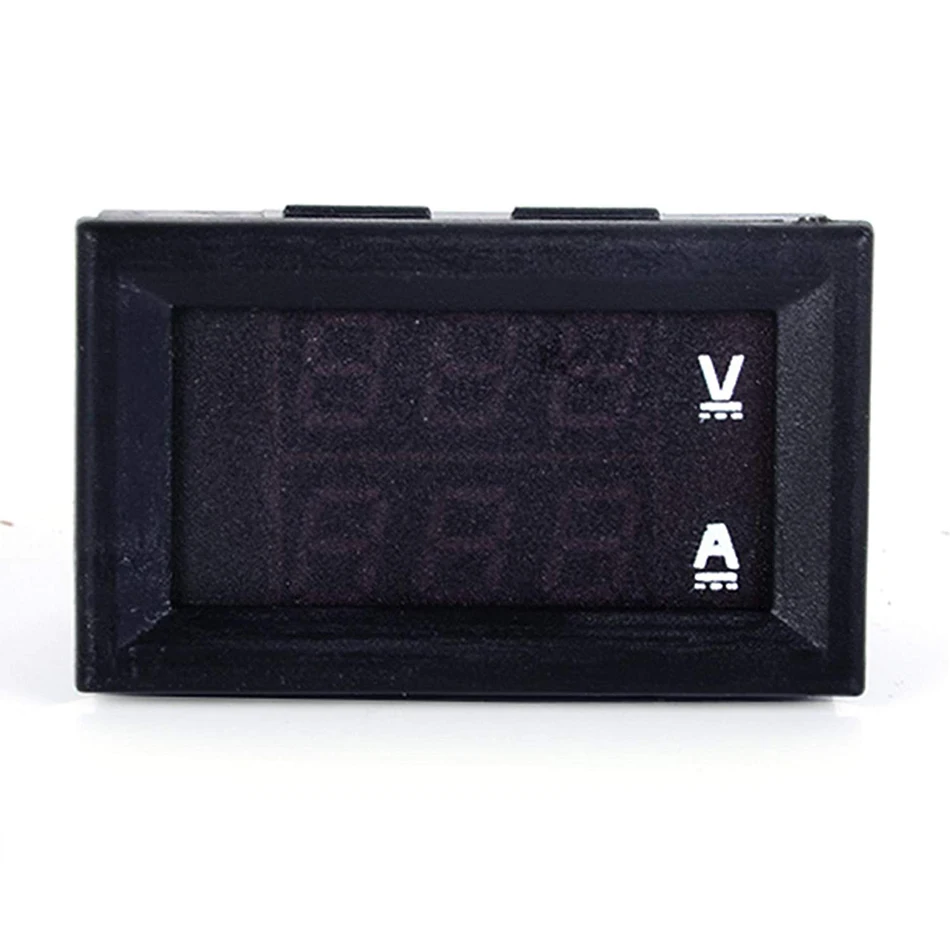 Высококачественный Вольтметр Амперметр постоянного тока 100 в 10 А синий + красный