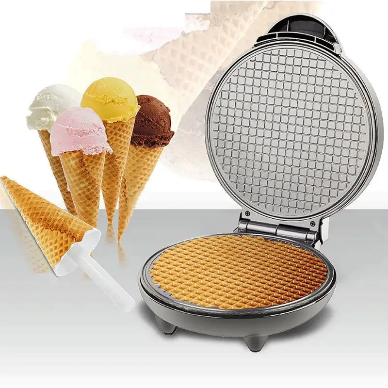 Multifunctional Electric Waffle Cone Machine Baking Mould Crispy Egg Bread Non-Stick Bakeware Practical Crepe Home Kitchen D0AB images - 6