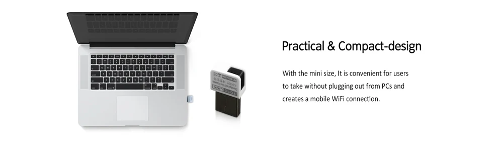 Беспроводная сетевая карта TOTOLINK для системы Windows Mini USB 2,0 Wifi адаптер приемник с 150 Мбит/с 2,4 ГГц 802,11 N150USM