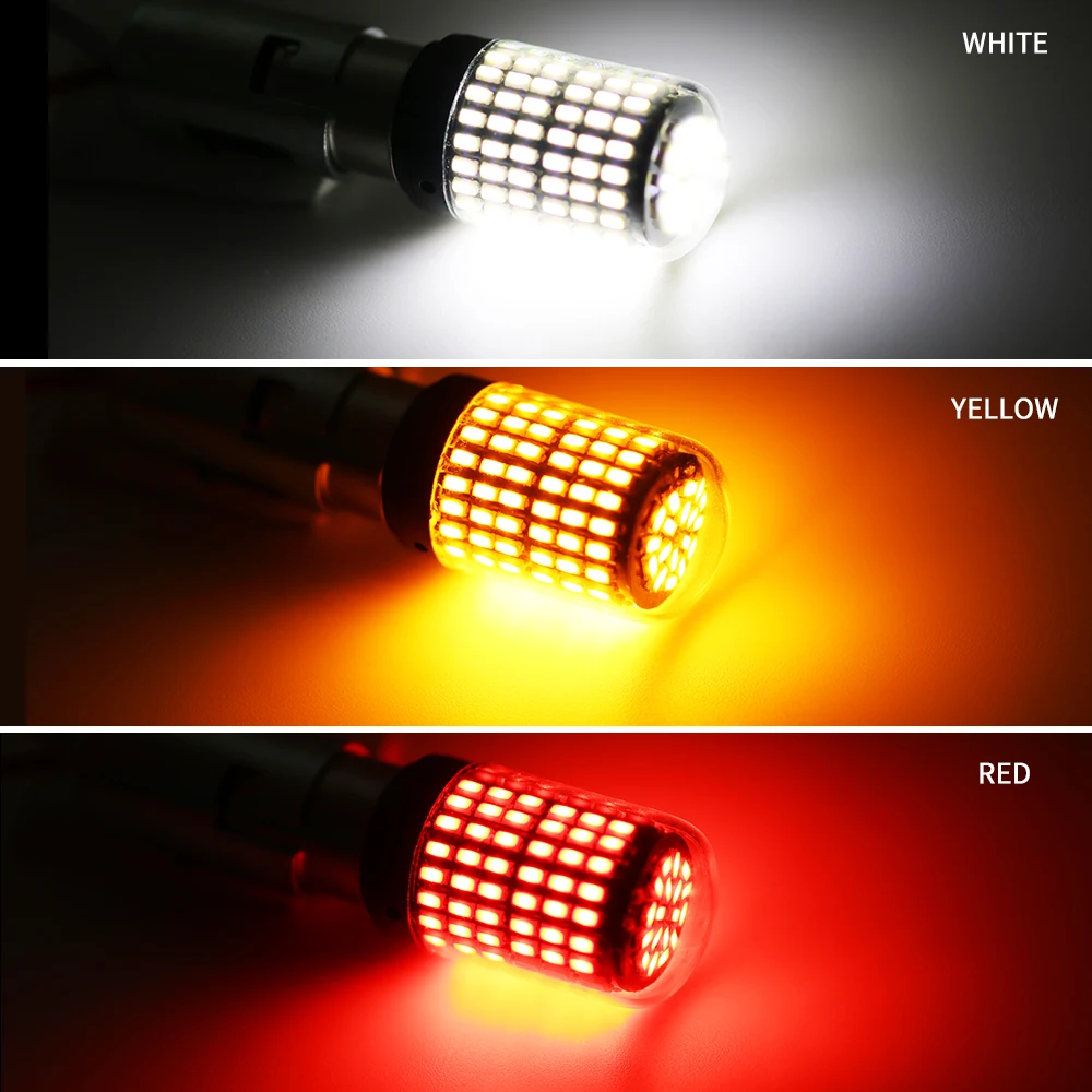 1 шт. 1156 BA15S P21W BAU15S PY21W 1157 BAY15D P215W 7440 W21W CAN-шина без ошибок светодиодный стоп-сигнал