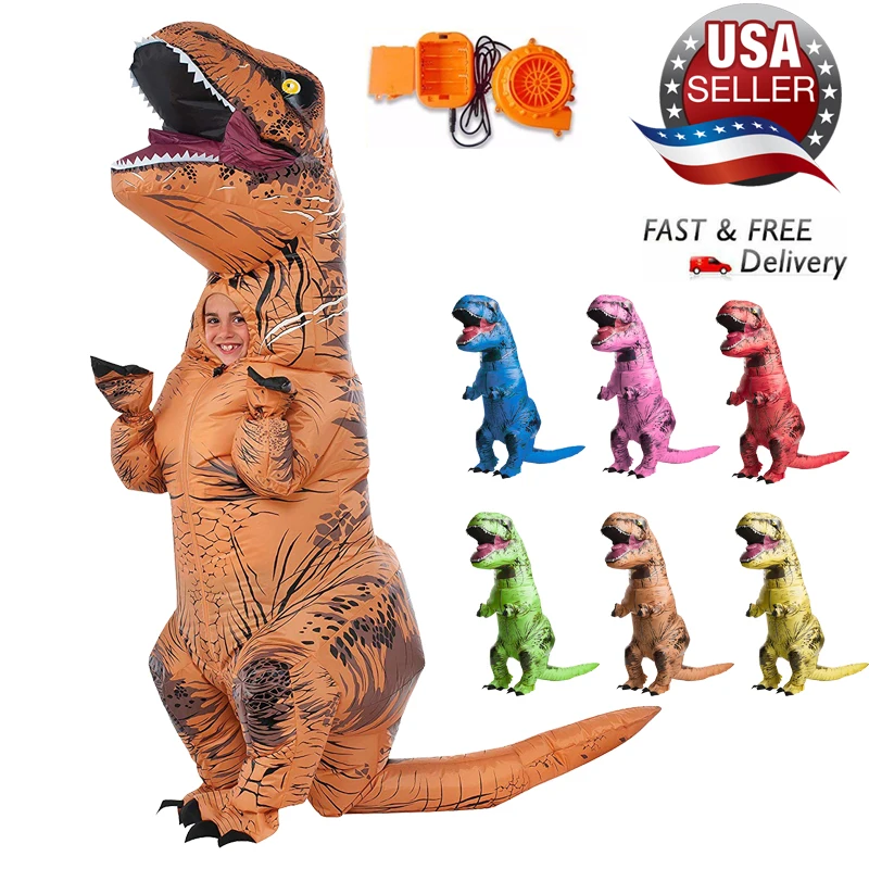 Популярный надувной костюм динозавра для взрослых аниме вечеринки косплея