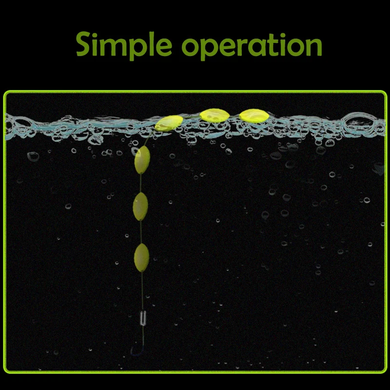 100 шт. флуоресцентная пена традиционная леска поплавок космические бобы стопор