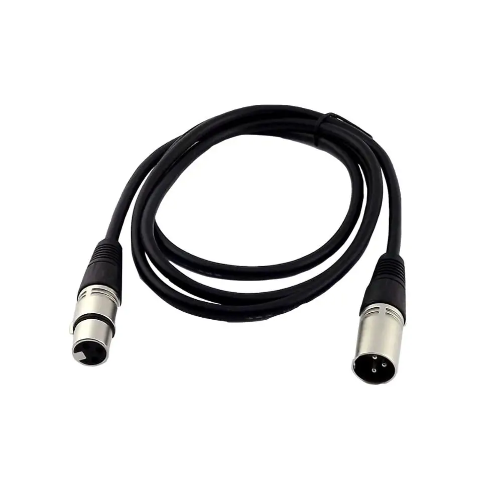 1 шт. XLR 3-контактный Мужской и женский экранированный аудио динамик микрофон AV