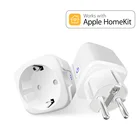 Homekit ЕС WiFi умная вилка Siri голосовой пульт дистанционного управления вилка Защита от перенапряжения 110-250 В 16A