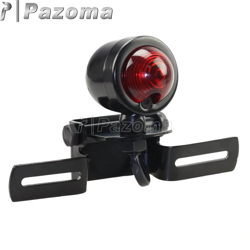 Круглый винтажный кронштейн для номерного знака мотоцикла стоп сигнал ходовой