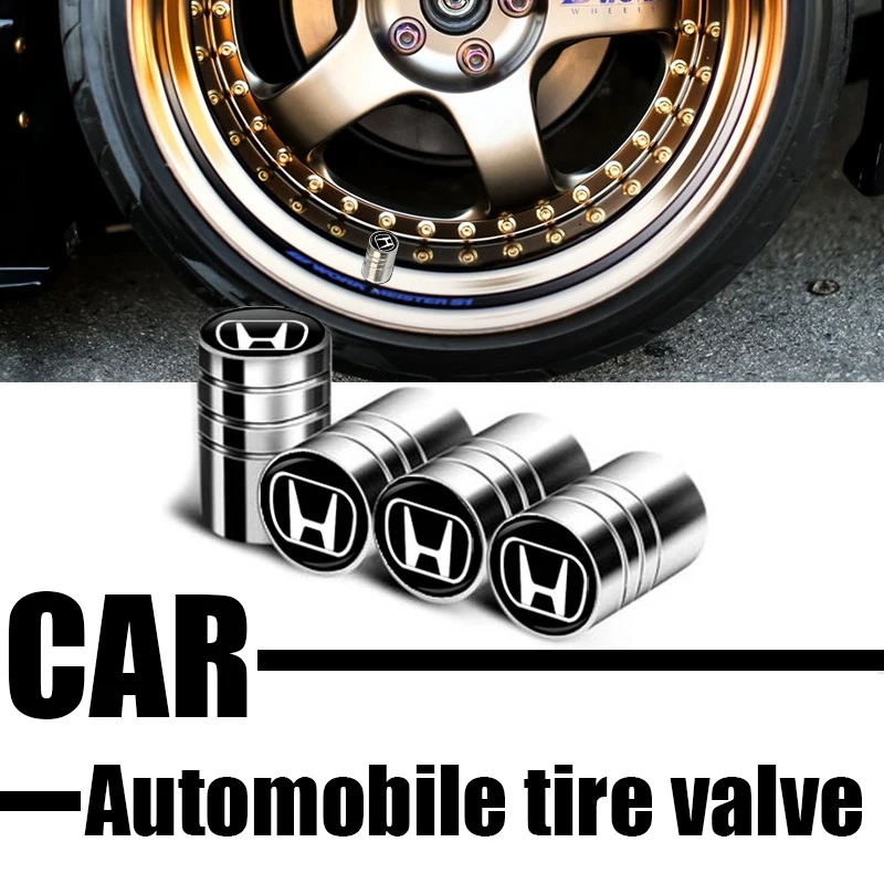 

4X Car Tire Valve Waterproof Nozzle Cover Car Decoration Car Goods for Honda Civic Toyota 86 Nissan Mazda JDM Auto Acccessories