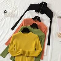 new autumn black winter basic turtleneck knitting bottoming warm sweaters 2021 womens pullovers solid color cheap tops 882