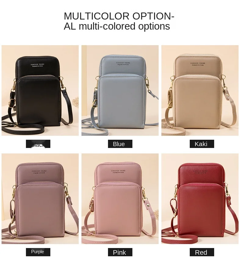 

Hot Casual Phone Crossbody Bags for Women PU Leather Mini Shoulder Messenger Bags Travel Bolsa Feminina Purse Card Pouch Bolsos