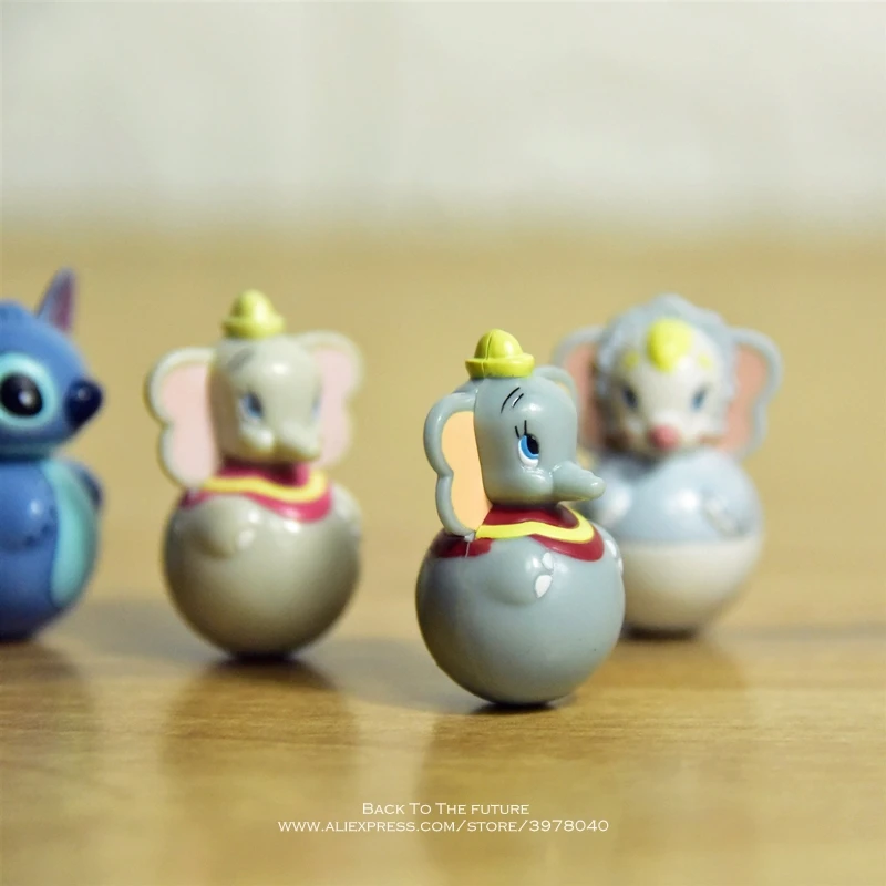 Disney Dumbo 3 5 см tumbler elephant мини-кукла фигурка аниме украшение коллекция игрушки