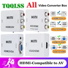 HDMI-совместимый конвертер AVCVSB LR видеобокс HD 1080P AV2HDMI поддержка NTSC PAL выход HDMI2VGA VGA2HDMI конвертер