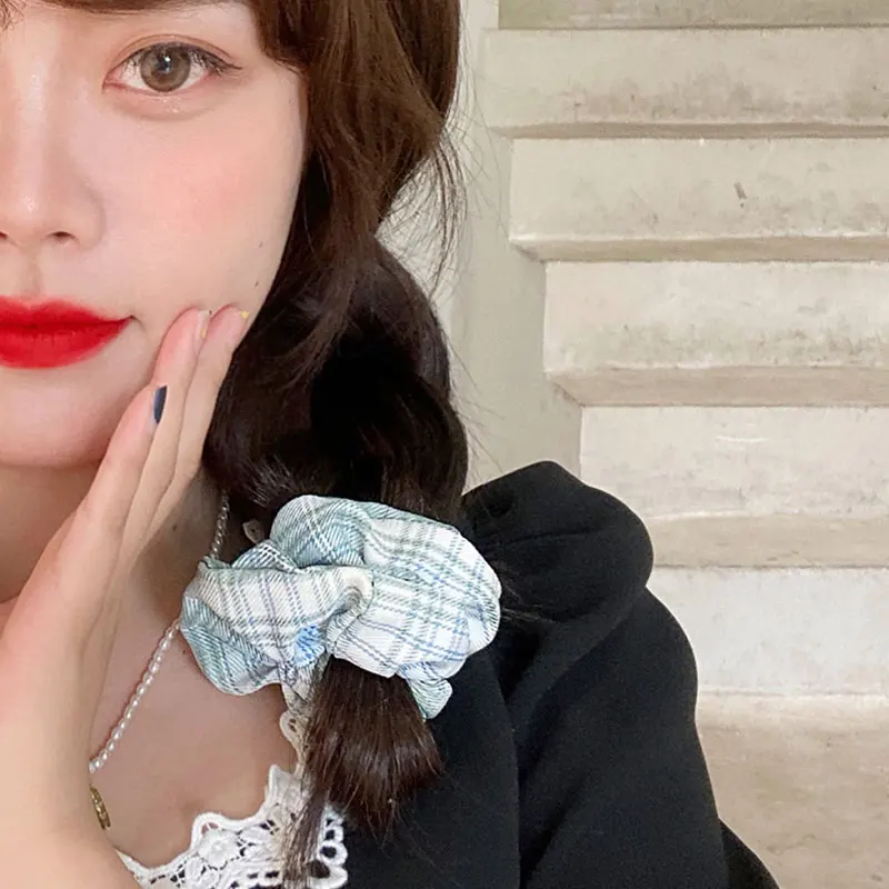 Эластичные резинки для волос винтажные конского хвоста тканевые аксессуары