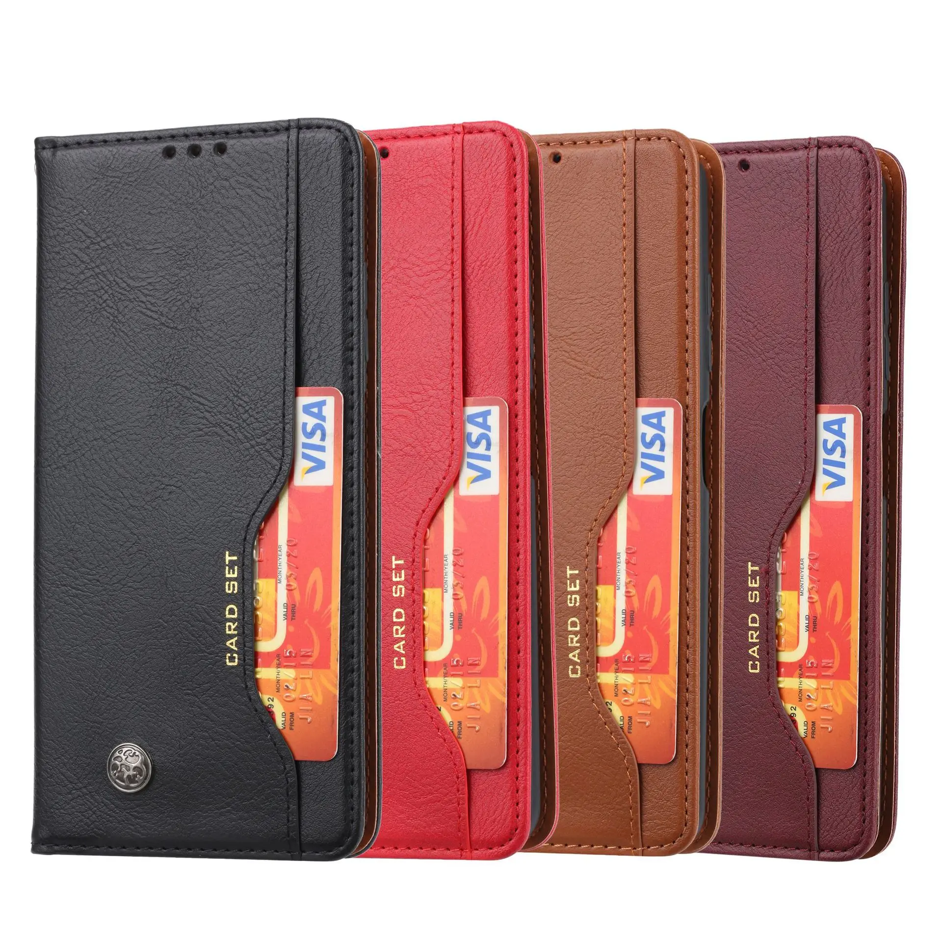

Case FoR Poco X3 Xiaomi Poco X3 NFC Leather Case Card-Inserting Business Protective Case Poco X3 Mobile Phone Protective Case